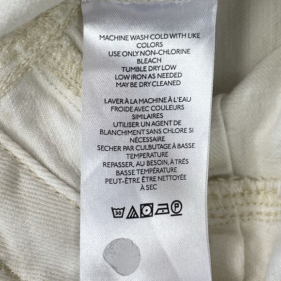 Pilcro Hemp / Cotton Baggy Pants Women’s 25 Cream / Off White Ankle Length - Picture 8 of 16